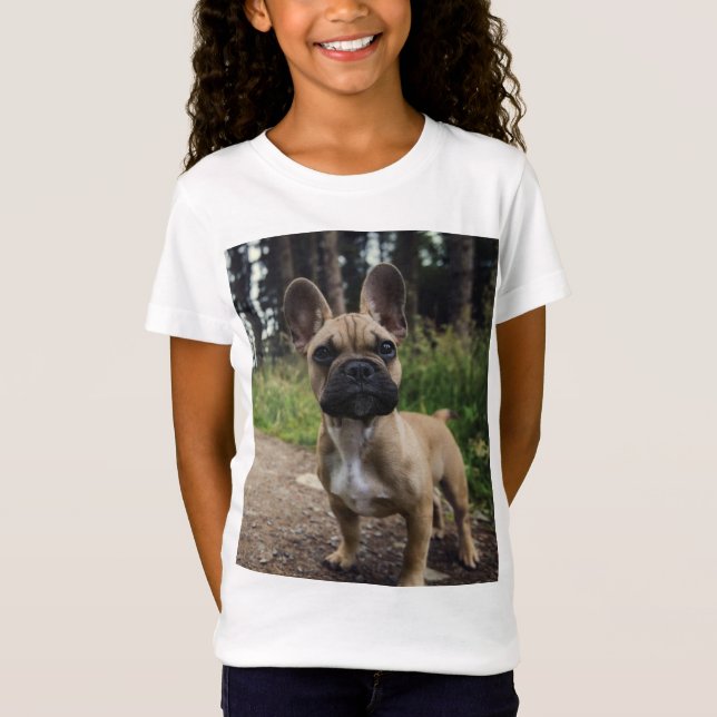 Camiseta French Bulldog Throw Pillow (Anverso)