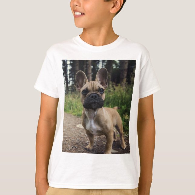 Camiseta French Bulldog Throw Pillow (Anverso)
