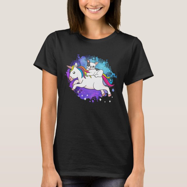 Camiseta French bulldog who rashes a unicorn dog (Anverso)