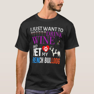 Camiseta French Bulldog Wine
