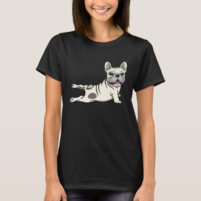 Camiseta French Bulldog Yoga Frenchie Namaste Men (Anverso)