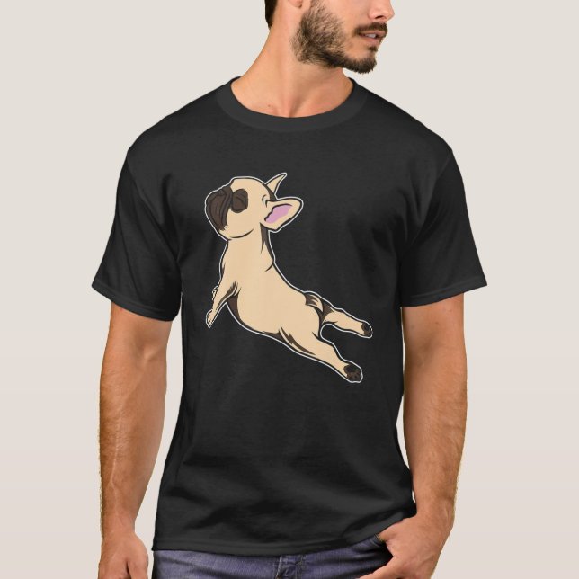 Camiseta French Bulldog Yoga - Funny Frenchie T (Anverso)