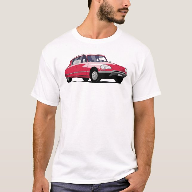 Camiseta French Car Citroen DS Classic Car (Anverso)