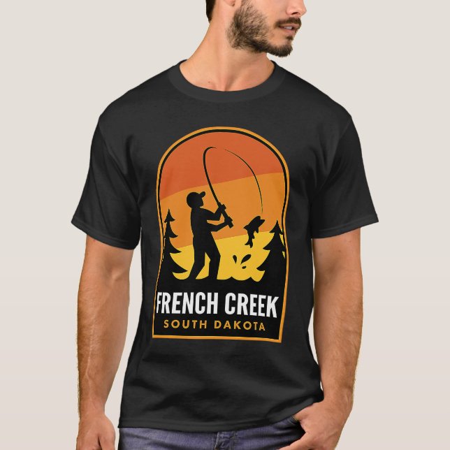 Camiseta French Creek South Dakota Fishing (Anverso)