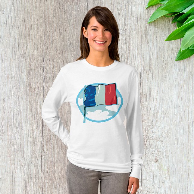 Camiseta French Flag Tricolour Blue White Red France (Subido por el creador)