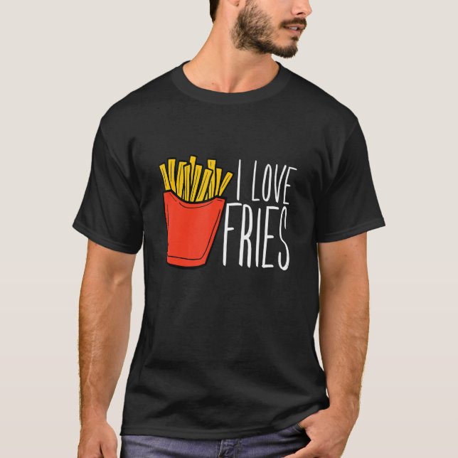 Camiseta French Fry I Love Fries (Anverso)