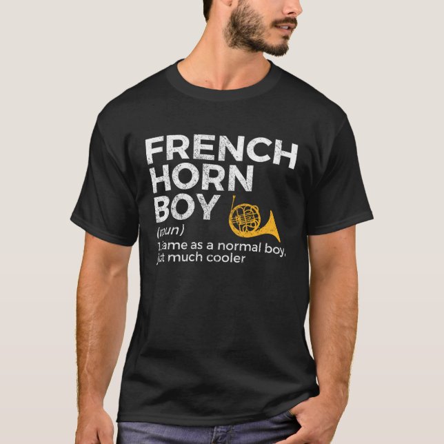 Camiseta French Horn Boy Definition  French Horn Player (Anverso)