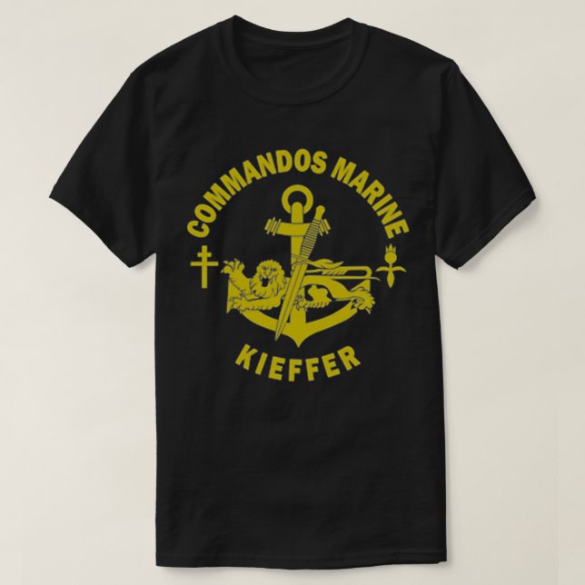 Camiseta French Navy Special Forces Commandos Marine Kieffe (Diseño del anverso)