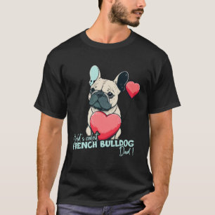 Camiseta Frenchbulldog con mundos de globos de corazón cues
