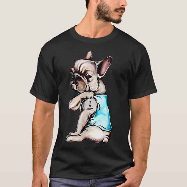 Camiseta Frenchie ama a mamá (Anverso)