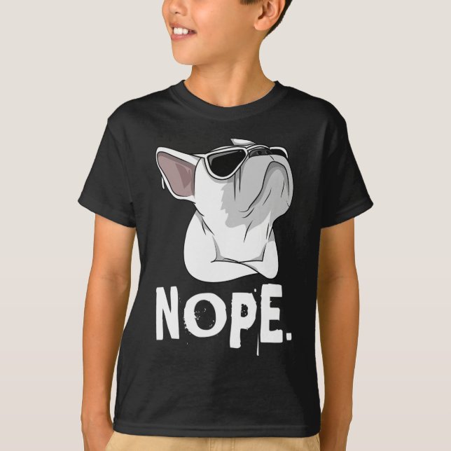 Camiseta Frenchie Bulldog Francés Blanco (Anverso)