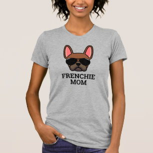 Camiseta Frenchie Bulldog francés cervato rojo Mamá perruna