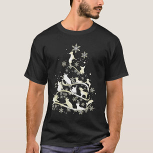 Camiseta Frenchie Christmas Tree Snowflakes Frenchie Lover