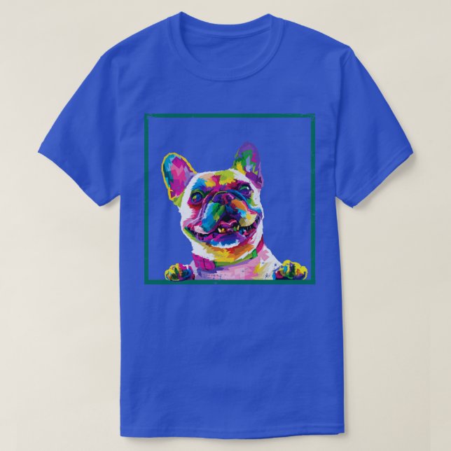 Camiseta Frenchie colorido (Diseño del anverso)