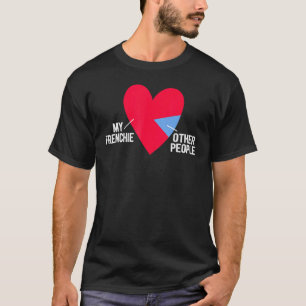 Camiseta Frenchie Cute Heart Bulldog Francés Gráfico Corazó