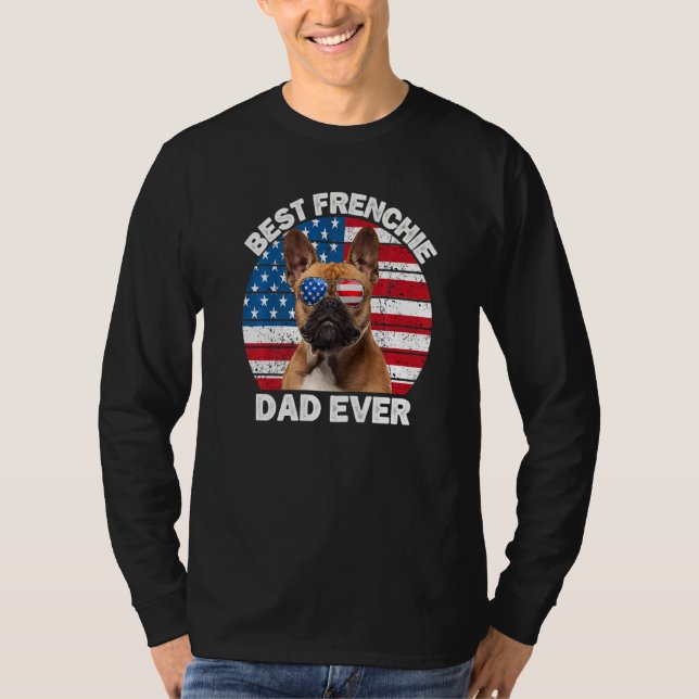 Camiseta Frenchie Dad  French Bulldog  Owner 4th Of July (Anverso)