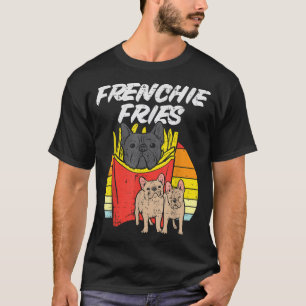 Camiseta Frenchie Fries Bulldog francés gracioso perro Masc