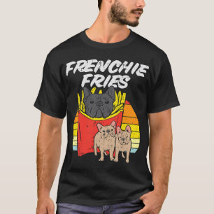 Camiseta Frenchie Fries Bulldog francés gracioso perro Masc
