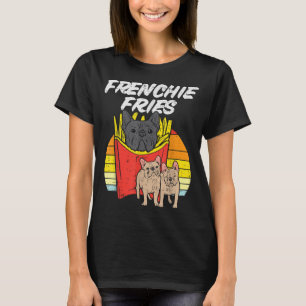 Camiseta Frenchie Fries Bulldog francés gracioso perro Masc