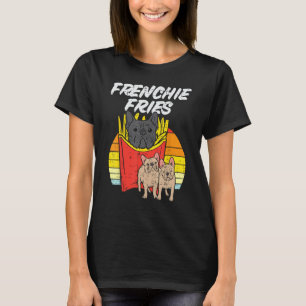 Camiseta Frenchie Fries Bulldog francés gracioso perro Masc