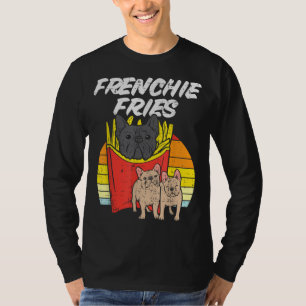 Camiseta Frenchie Fries Bulldog francés gracioso perro Masc