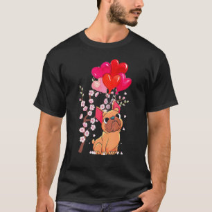 Camiseta Frenchie Heart Balloon Animal Dog Bulldog francés