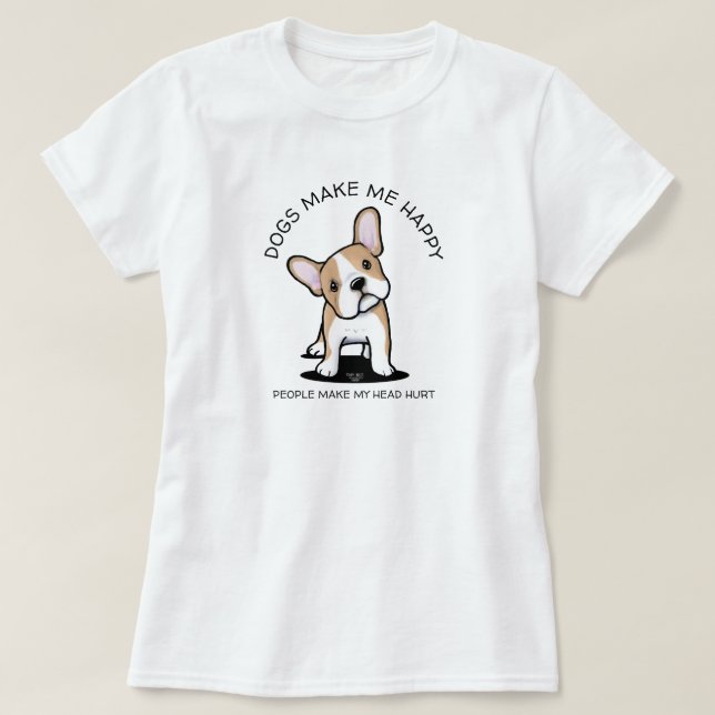 Camiseta Frenchie KiniArt (Diseño del anverso)