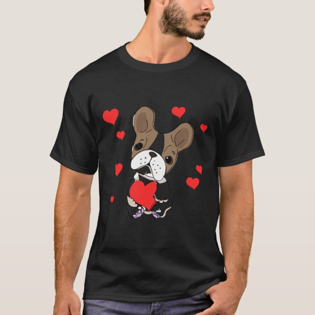 Camiseta Frenchie Love Bulldog francés (Anverso)