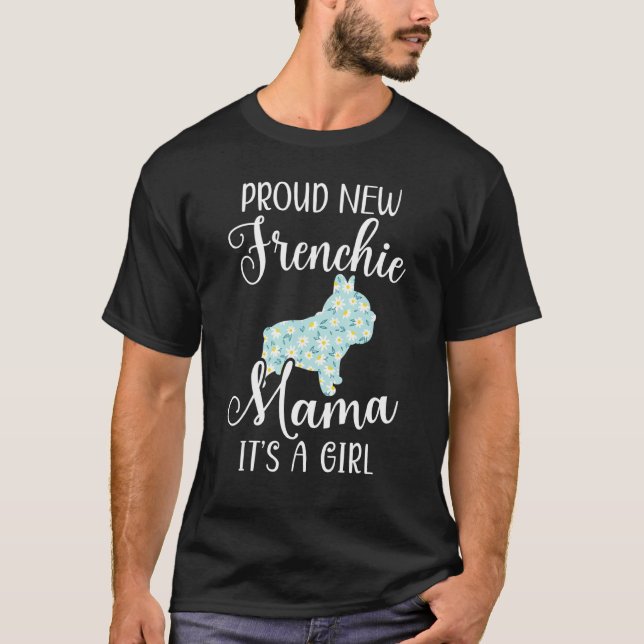 Camiseta Frenchie Mama Bulldog Flower (Anverso)