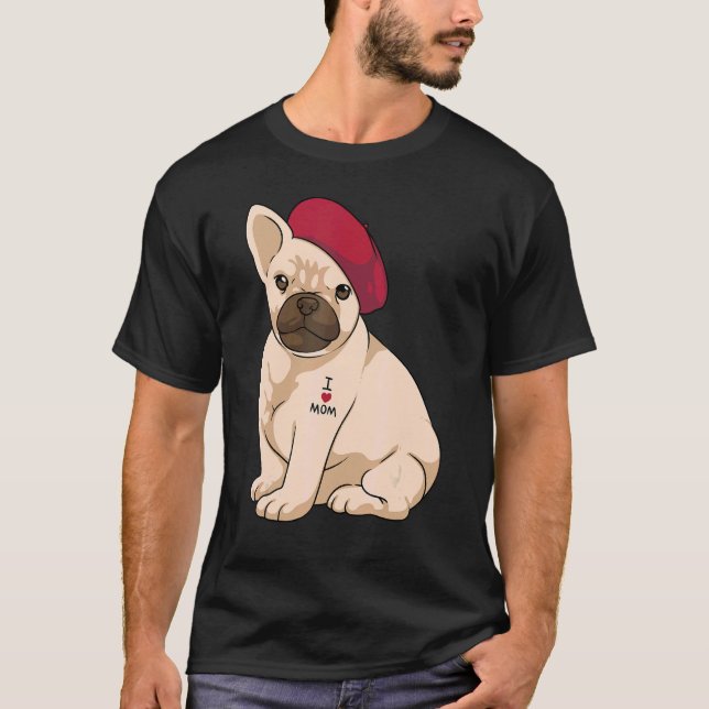 Camiseta frenchie mama bulldog francés mamá linda para las  (Anverso)