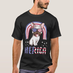 Camiseta Frenchie Merica Bulldog Francés Perro Usa American