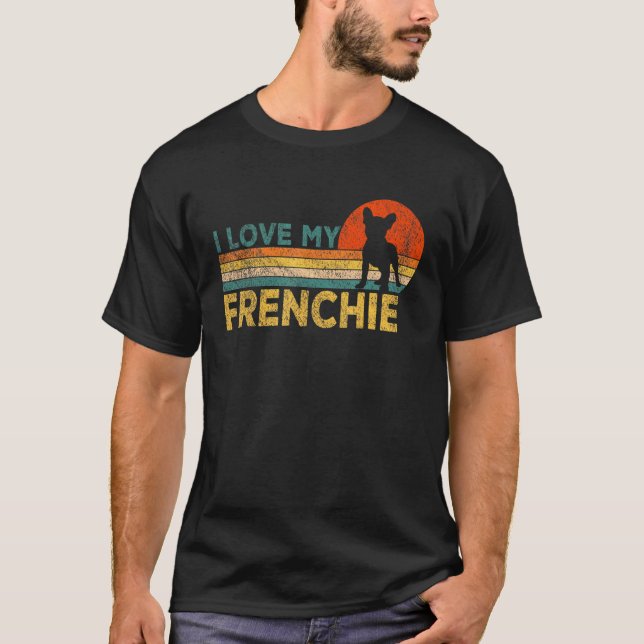 Camiseta Frenchie Mom Frenchie D, la graciosa propietaria f (Anverso)