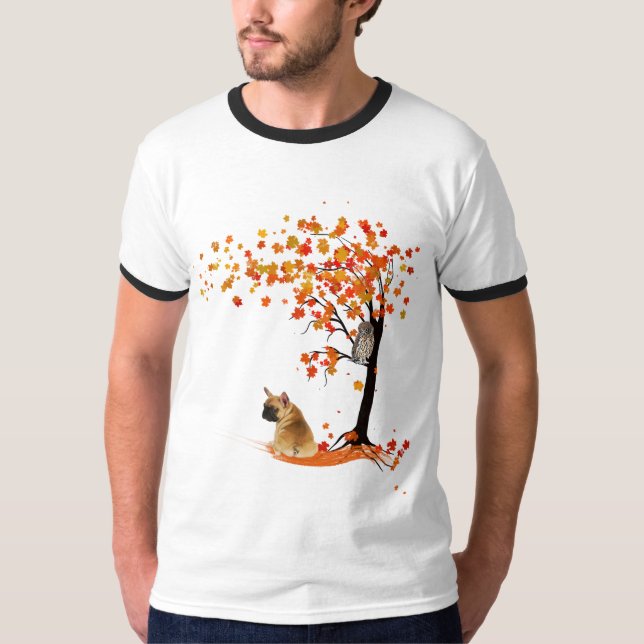 Camiseta Frenchie My Spirit Animals Owl Frenchie Amantes (Anverso)