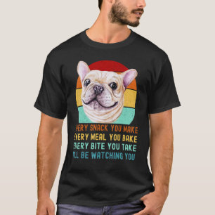 Camiseta Frenchie o Bulldog Francés Perro Cada Snack que Ha