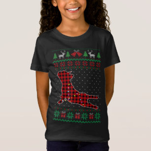 Camiseta Frenchie Red Plaid Buffalo Funny Navidades feos Sw