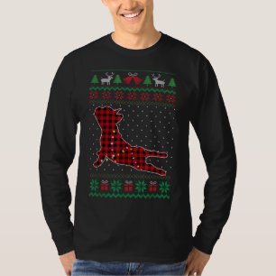 Camiseta Frenchie Red Plaid Buffalo Funny Navidades feos Sw