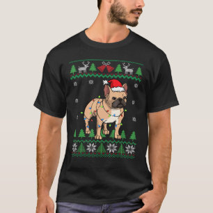 Camiseta Frenchie Santa Claus Cute Bulldog francés Ugly Chr