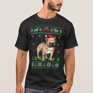 Camiseta Frenchie Santa Claus Cute Bulldog francés Ugly Chr
