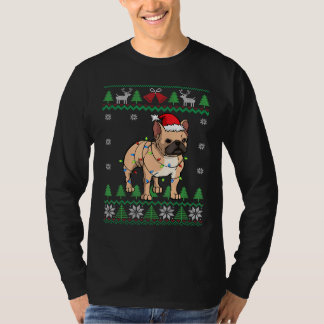 Camiseta Frenchie Santa Claus Cute Bulldog francés Ugly Chr