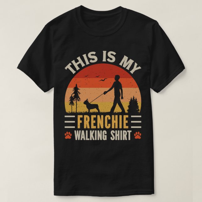 Camiseta Frenchie Walking (Diseño del anverso)