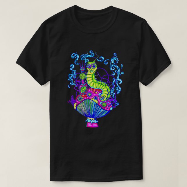 Camiseta Freno de oruga de humos de hooka (Diseño del anverso)