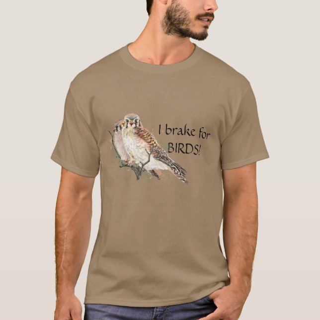Camiseta Freno para aves Cita Pareja de Cernícalo (Anverso)