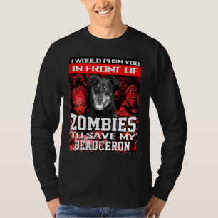 Camiseta Frente A Los Zombis Para Salvar Mi Hallo De Perro