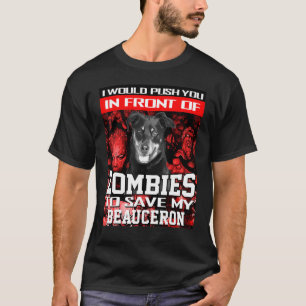 Camiseta Frente A Los Zombis Para Salvar Mi Hallo De Perro