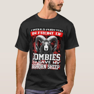 Camiseta Frente A Zombis Para Salvar A Mi Oveja De Bighorn