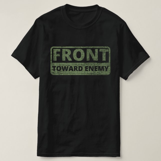 Camiseta Frente al enemigo (Diseño del anverso)