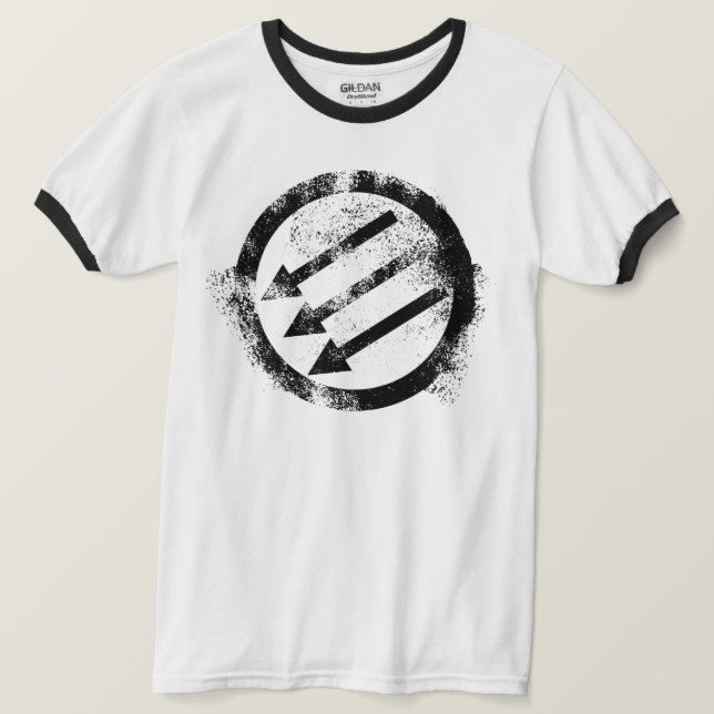 Camiseta Frente antifascista de hierro (Anverso del diseño)