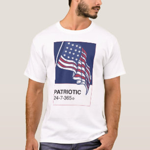 Camiseta Frente completo Patriótico 24/7/365