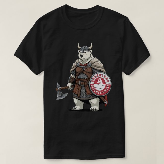 Camiseta Frente de Defensa de Groenlandia (Diseño del anverso)
