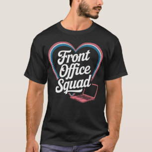 Camiseta Frente de la Oficina Equipo Secretaria Escolar Asi